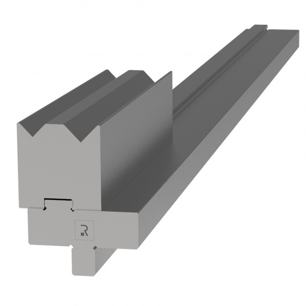 Matrizenadapter Material= C45. Max. Presskraft=1000kN/m. Ideal für Matrizen mit 15 mm Basis auf Abkantbank mi