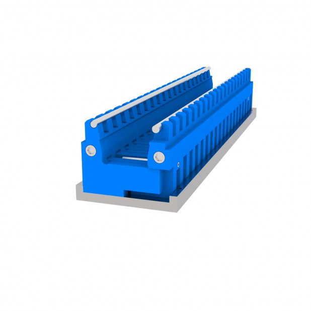 Verstellbare Matrize mit V=25mm bis V=125mm Radius=8mm, max. Tragkraft 1250kN/m bei 90°