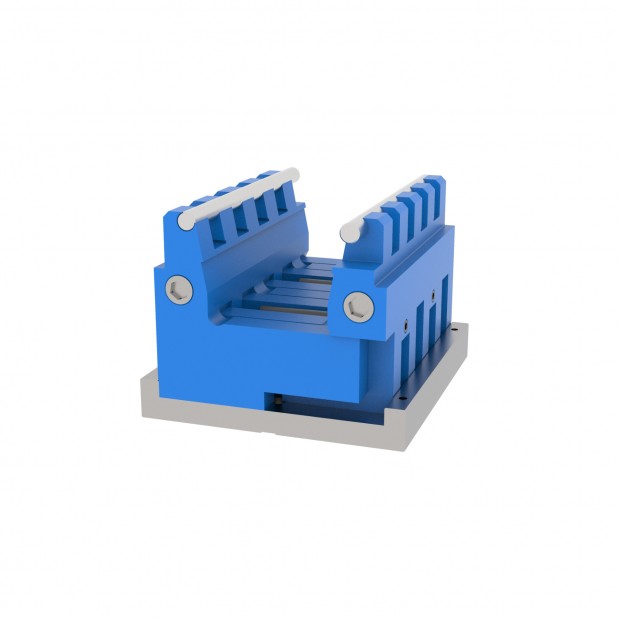 Verstellbare Matrize mit V=25mm bis V=125mm Radius=8mm, max. Tragkraft 1250kN/m bei 90°