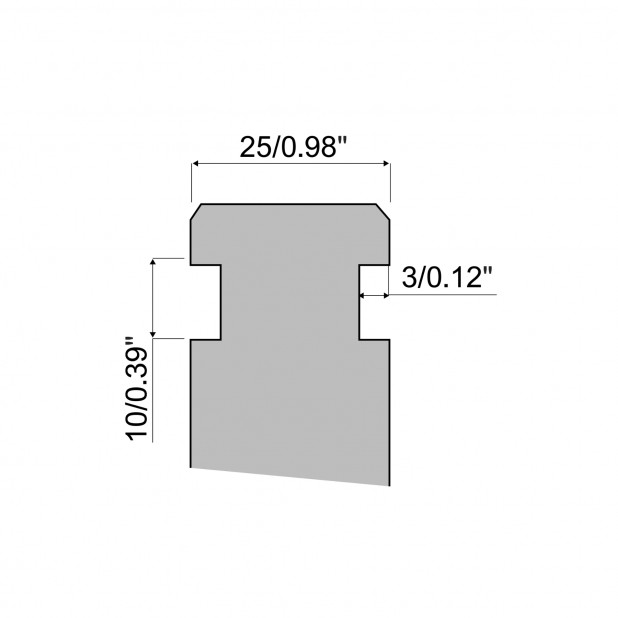 Hydraulisches Klemmsystem für Oberwerkzeuge Typ R3-R7-R8-R10-RX hergestellt aus C45 und 42CrMo4, Länge 500mm