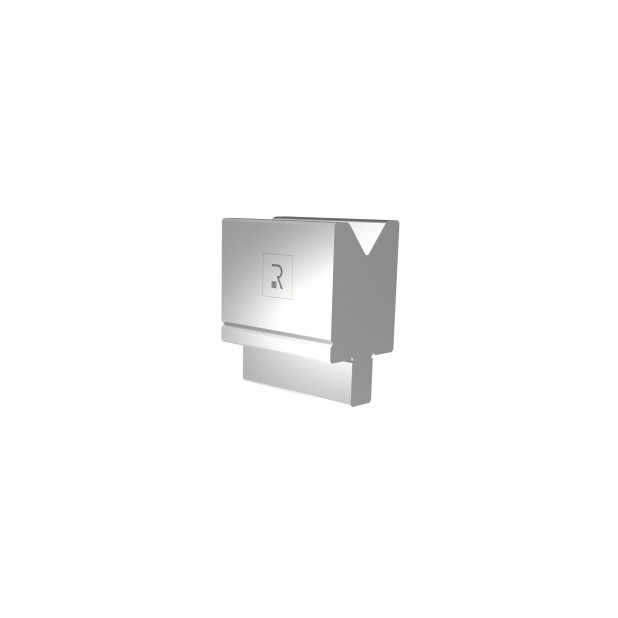 Matrize R2 mit Arbeitshöhe=55mm, α=80°, Radius=3mm, Material=42Cr, Max. Presskraft=1200kN/m.