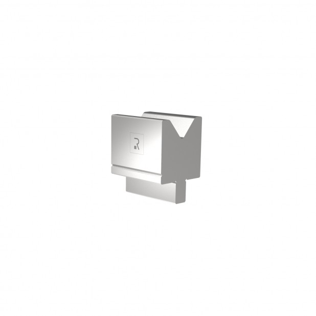 Matrize R2 mit Arbeitshöhe=55mm, α=80°, Radius=4mm, Material=42Cr, Max. Presskraft=1200kN/m.