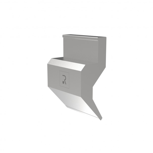 Oberwerkzeug R3 S mit Arbeitshöhe=116mm, α=85°, Radius=1,5mm, Material=42cr, Max. Presskraft=500kN/m.