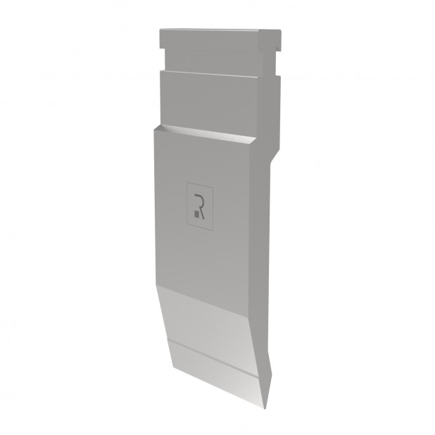 Oberwerkzeug R3 RF mit Arbeitshöhe=190mm, α=26°, Radius=1,5mm, Material=42cr, Max. Presskraft=900kN/m.