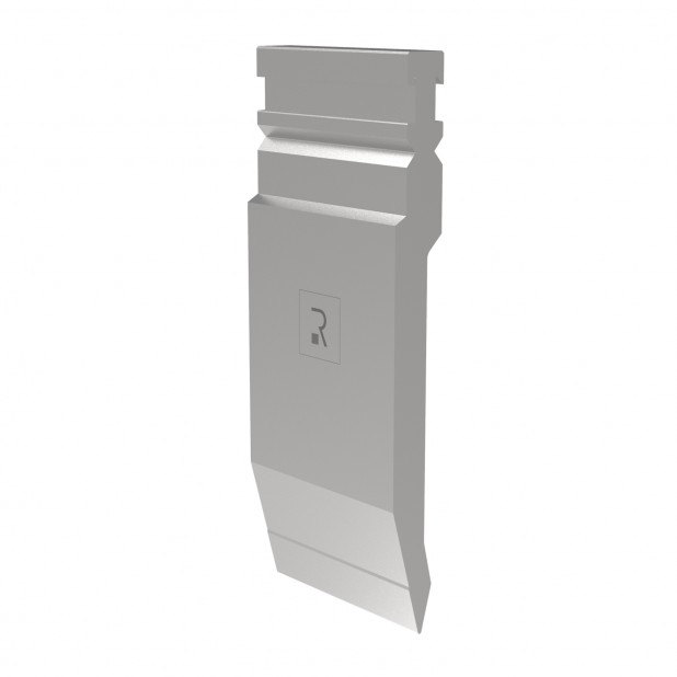 Oberwerkzeug R3 RFA mit Arbeitshöhe=190mm, α=26°, Radius=1mm, Material=42cr, Max. Presskraft=1000kN/m.