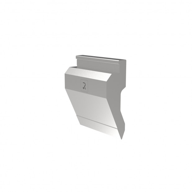 Oberwerkzeug R7 Colly mit Höhe=120mm, α=50°, Radius=1mm, Material=42cr, Max. Presskraft=550kN/m.