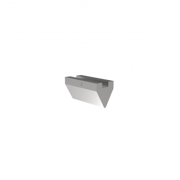 Radienwerkzeuge RX Gasparini mit Höhe=50mm, α=60°, Radius=3mm, Material=c45, Max. Presskraft=1000kN/m.Zu ve