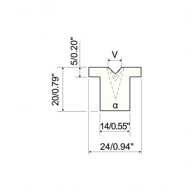 Nyloneinsatz H=20