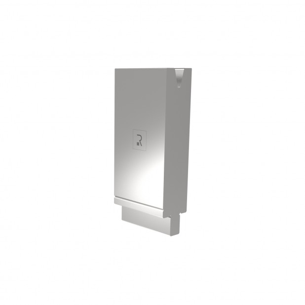 Matrize R4 mit Arbeitshöhe=130mm, α=30°, Radius=2mm, Material=42Cr, Max. Presskraft=380kN/m.