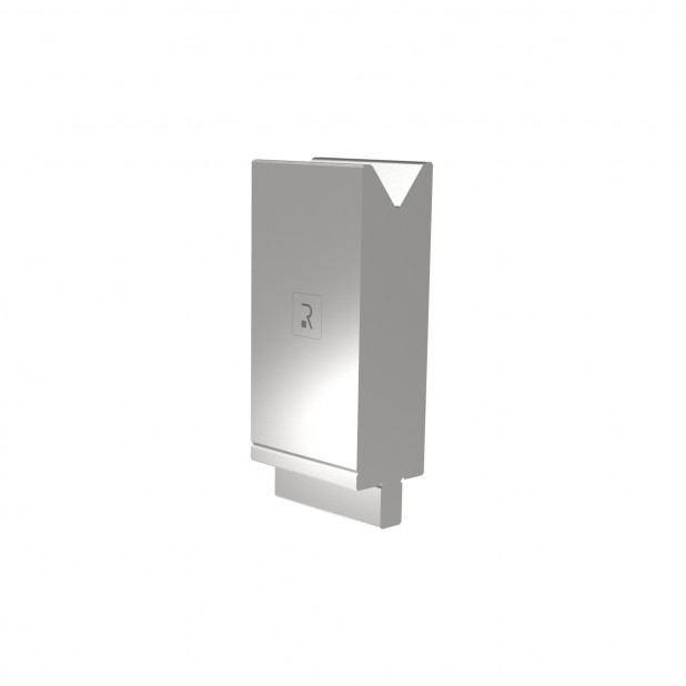 Matrize R4 mit Arbeitshöhe=130mm, α=78°, Radius=3mm, Material=42Cr, Max. Presskraft=1100kN/m.