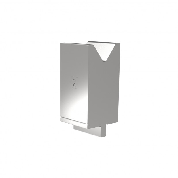 Matrize R4 mit Arbeitshöhe=130mm, α=78°, Radius=4mm, Material=42Cr, Max. Presskraft=1500kN/m.