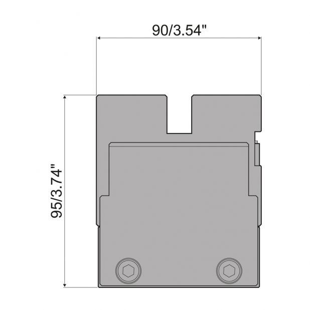 Manueller Bombierungstisch in C45 gehärtet und geschliffen geeignet für Matrizen Typ R2-R3-R4-R5. max. Press