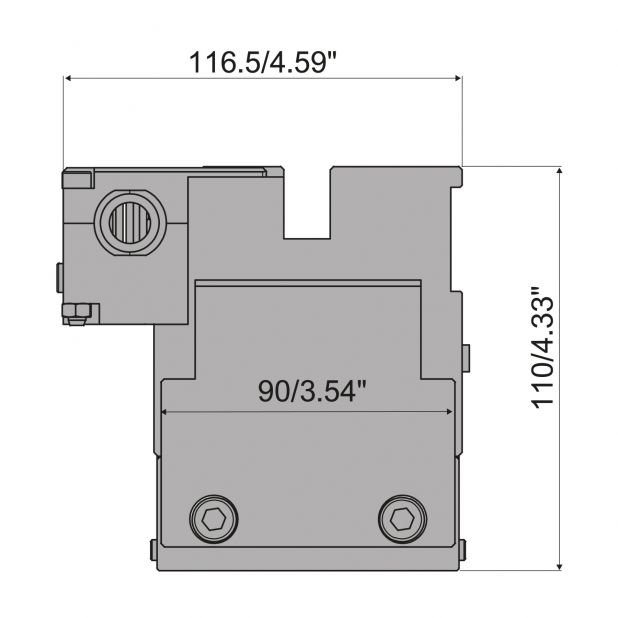 Manueller Bombierungstisch in C45 gehärtet und geschliffen geeignet für Matrizen Typ R2-R3-R4-R5. max. Press