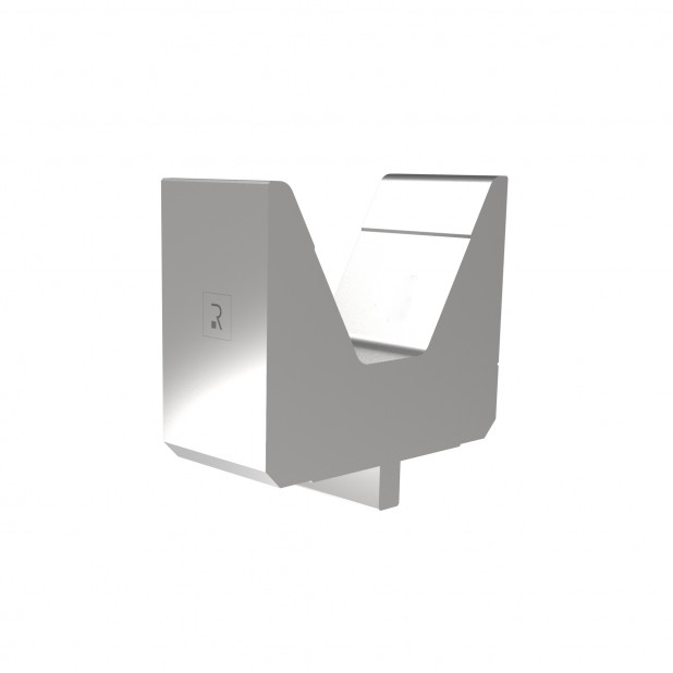 Matrize R2 mit Arbeitshöhe=120mm, α=60°, Radius=8mm, Material=42Cr, Max. Presskraft=1600kN/m.