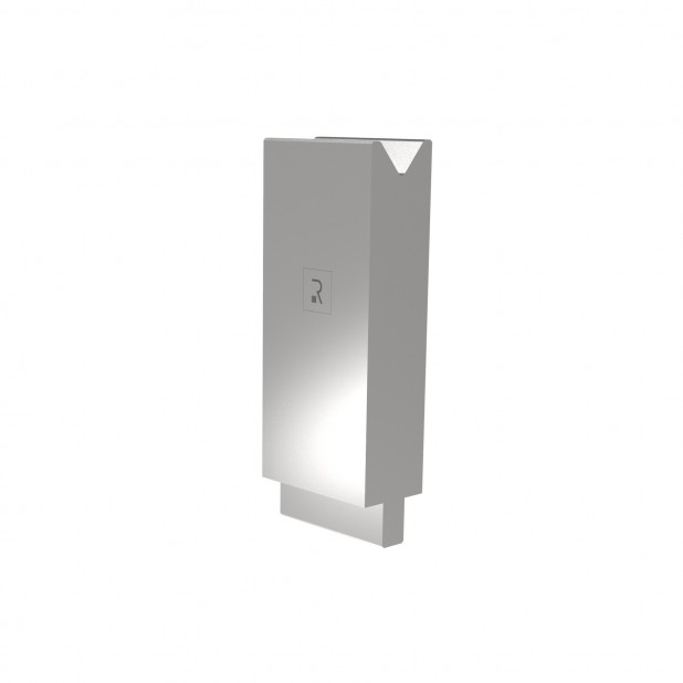 Matrize R2 mit Arbeitshöhe=150mm, α=80°, Radius=2,5mm, Material=42Cr, Max. Presskraft=700kN/m.