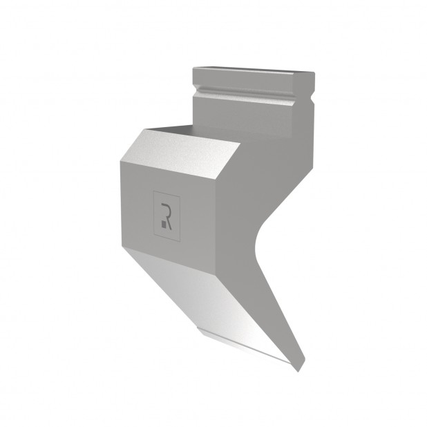 Oberwerkzeug R2 mit Arbeitshöhe=159,5mm, α=85°, Radius=0,8mm, Material=42Cr, Max. Presskraft=600kN/m.