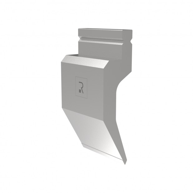 Oberwerkzeug R2 mit Arbeitshöhe=163mm, α=60°, Radius=1mm, Material=42Cr, Max. Presskraft=700kN/m.