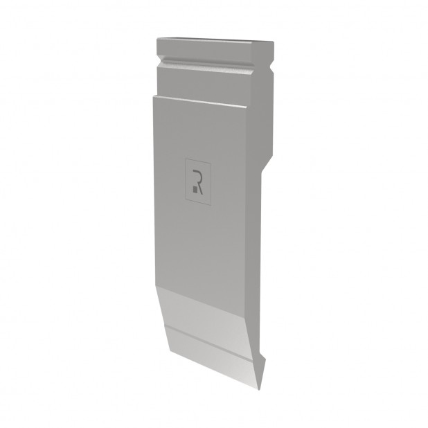 Oberwerkzeug R2 mit Arbeitshöhe=197mm, α=28°, Radius=1mm, Material=42Cr, Max. Presskraft=600kN/m.