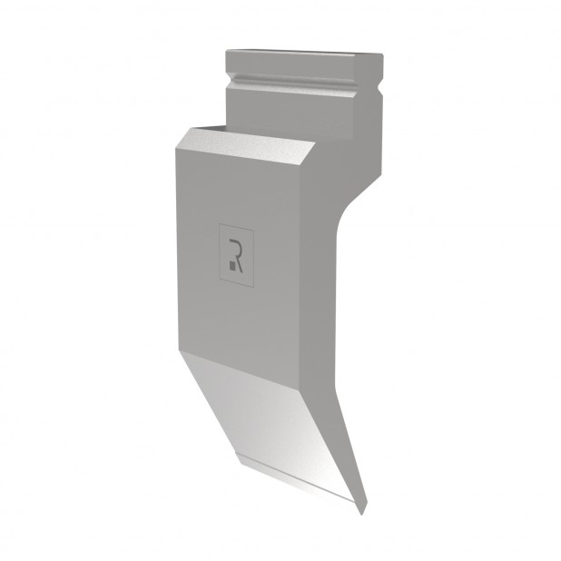 Oberwerkzeug R2 mit Arbeitshöhe=200mm, α=60°, Radius=1mm, Material=42Cr, Max. Presskraft=700kN/m.